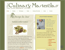 Tablet Screenshot of culinarymasterclass.com